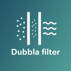 Dubbla filter för ren luft